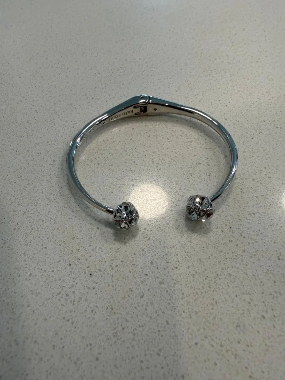 Kate Spade Lady Marmalade Open Cuff Bracelet SILVER - Picture 5 of 5